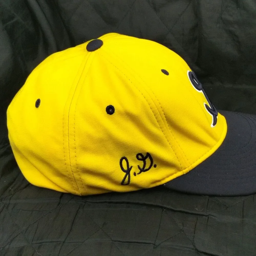 Richardson PTS 20 Flexfit Hat Men's LG-XL Yellow Navy Blue Fitted Cap